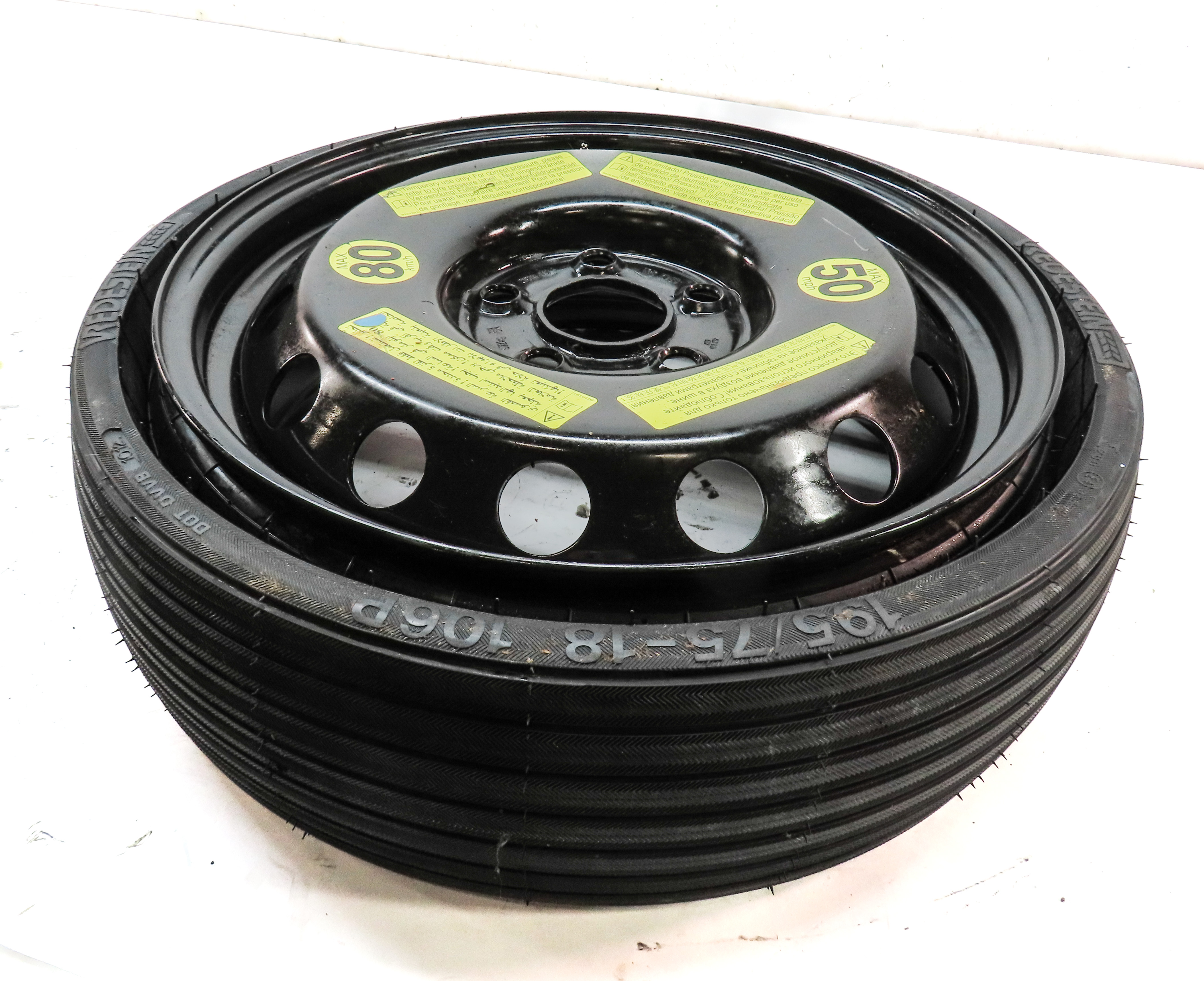 2004-2017 VW TOUAREG AUDI Q7 (4L) 18x6-1/2 COLLAPSIBLE SPARE TIRE WHEEL RIM — exact item pictured